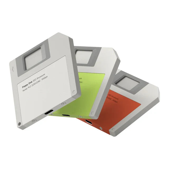 FLOPPY DISK TO HARD DISK M.2 NVMe SSD Enclosure USB 3.2 Gen 2 (10Gbps)