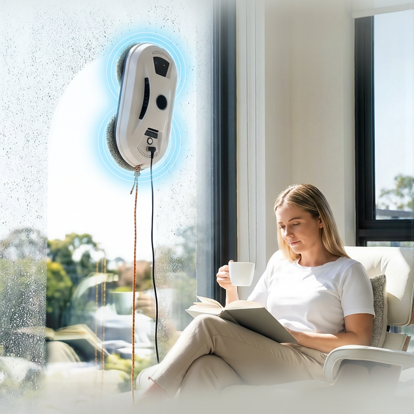 🔥Last Day Sale 50% OFF⏰🤖🪟Automatic Smart Window Cleaning Robot – Edge Detection, Smart Spray & Streak-Free Shine ✨