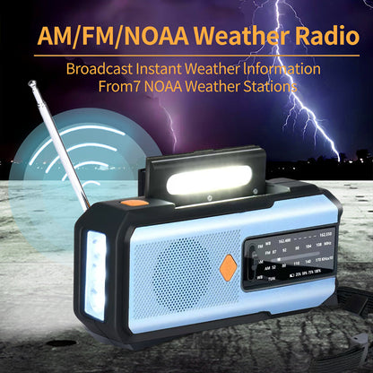 📻 60% OFF NOW! ☀️ Solar Hand-Crank Emergency Weather Radio – NOAA Alerts, Power Bank & Built-In Flashlight 🔋
