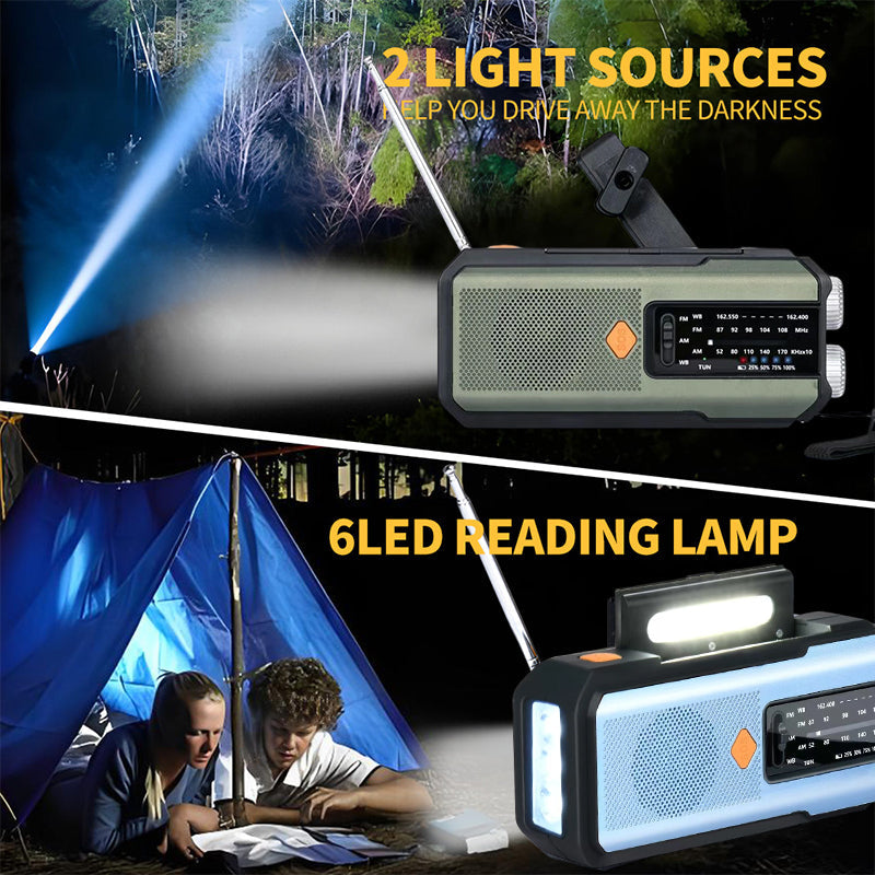 📻 60% OFF NOW! ☀️ Solar Hand-Crank Emergency Weather Radio – NOAA Alerts, Power Bank & Built-In Flashlight 🔋